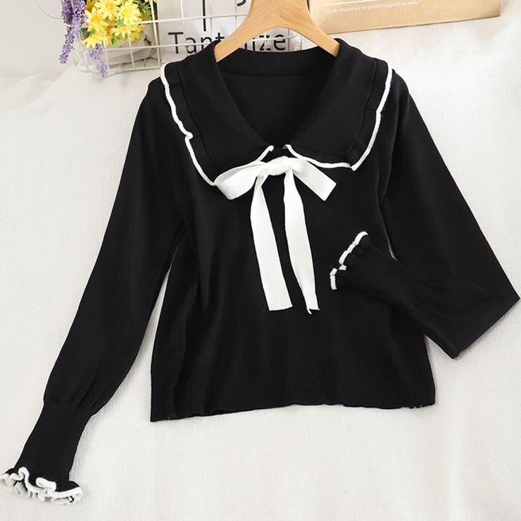 ニットトップス レディース リボン付き | Miniministore | 詳細画像4 