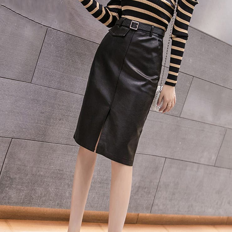 ベルト付きプリーツミドルスカート【期間限定価格】 | outlet