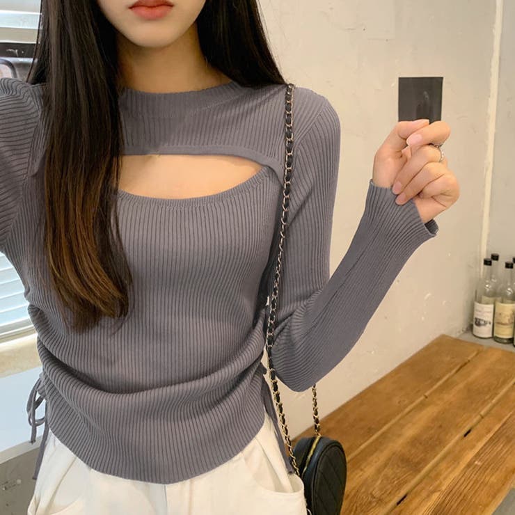 アナディス☆トップス 【新品♡未使用】 38　 (Mサイズ)　上品♡ セール】ポコポコワッシャーメロータンクトップ（タンクトップ
