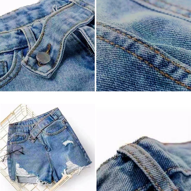 デニムショートパンツ レディース 韓国風 | Miniministore | 詳細画像3 