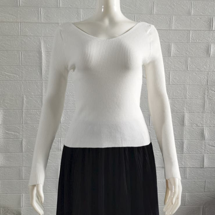 リブニットトップス レディース 韓国風 | Miniministore | 詳細画像13 