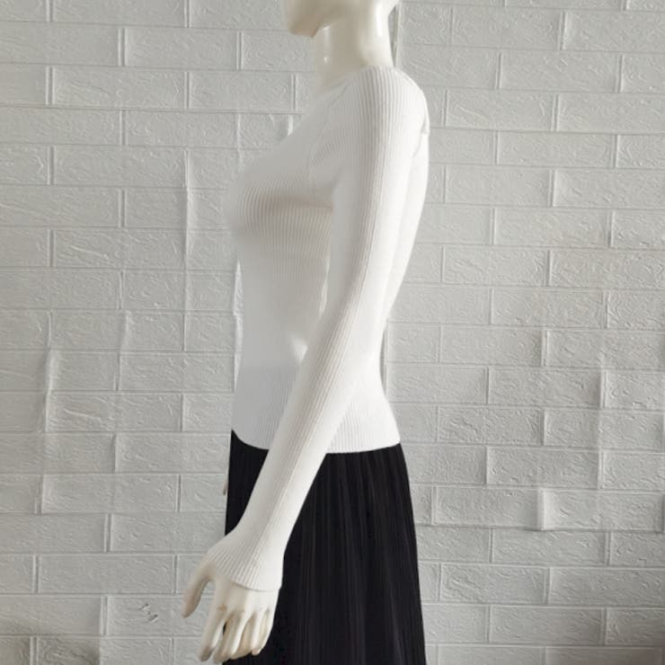 リブニットトップス レディース 韓国風 | Miniministore | 詳細画像14 