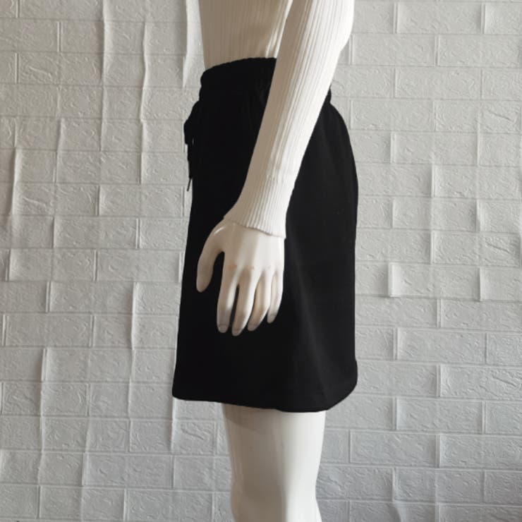 スウェットスカートショート丈台形スカート[品番：II000010081  