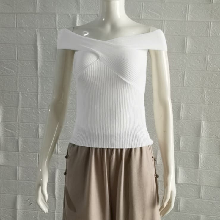 2WAYオフショルダーサマーニット 春夏 | Miniministore | 詳細画像10 