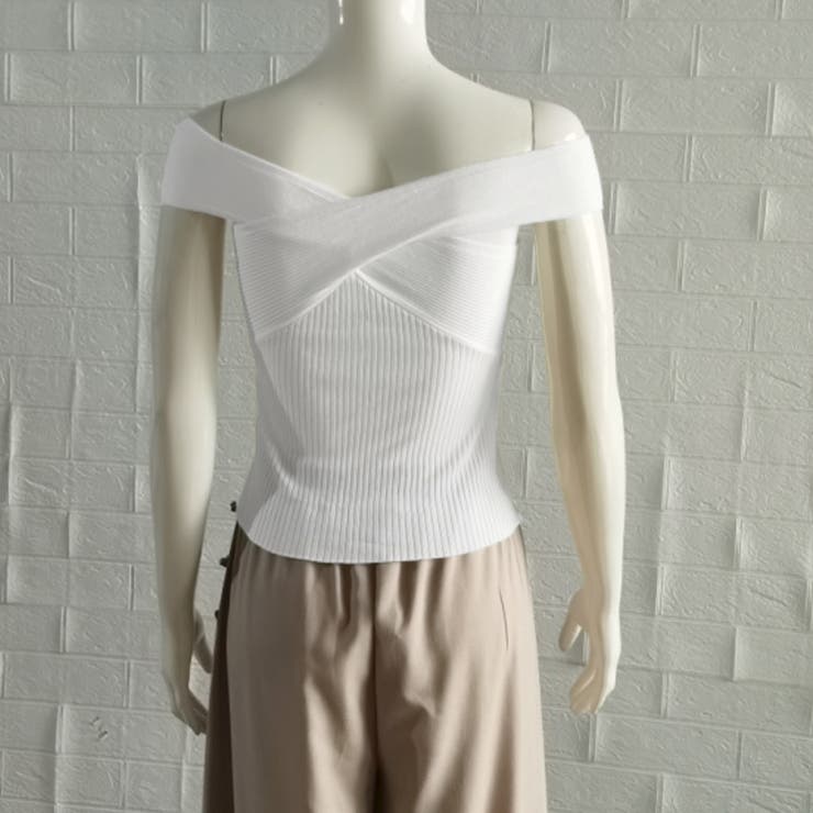 2WAYオフショルダーサマーニット 春夏 | Miniministore | 詳細画像12 