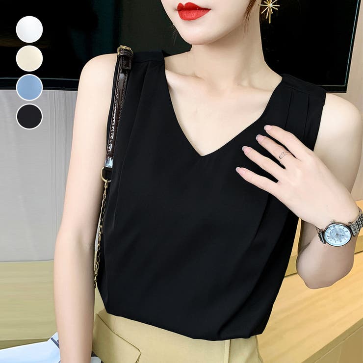 シフォンブラウス レディースタンクトップ | Miniministore | 詳細画像1 