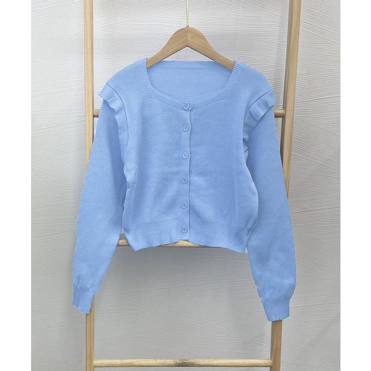ニットカーディガン ショルダーフリル | Miniministore | 詳細画像13 