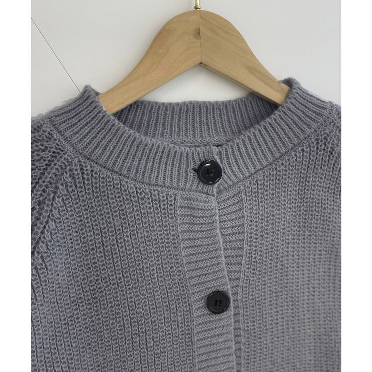 フリンジニットカーディガン クルーネック | Miniministore | 詳細画像12 