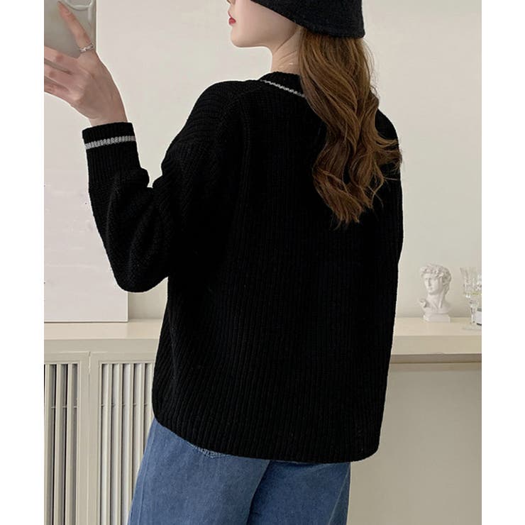 ニットカーディガン 韓国風 秋冬セーター | Miniministore | 詳細画像6 