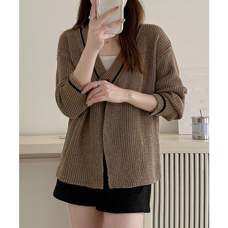 ニットカーディガン 韓国風 秋冬セーター | Miniministore | 詳細画像8 