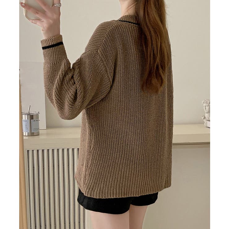 ニットカーディガン 韓国風 秋冬セーター | Miniministore | 詳細画像9 