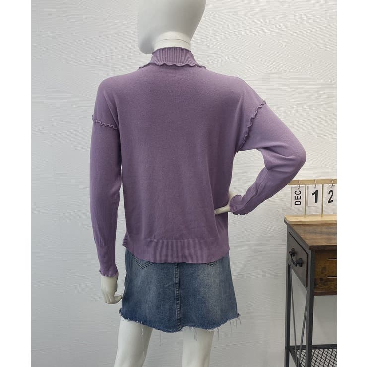 メロウフリル リブニット プチハイネック | Miniministore | 詳細画像13 
