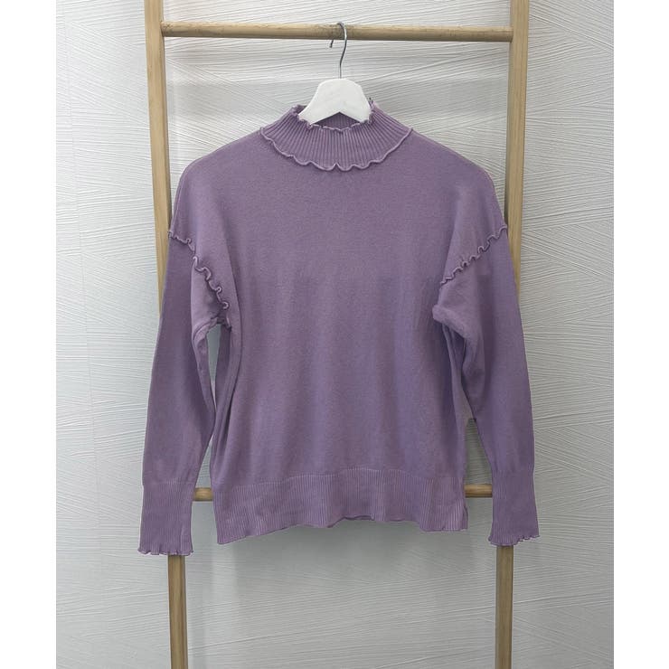 メロウフリル リブニット プチハイネック | Miniministore | 詳細画像14 
