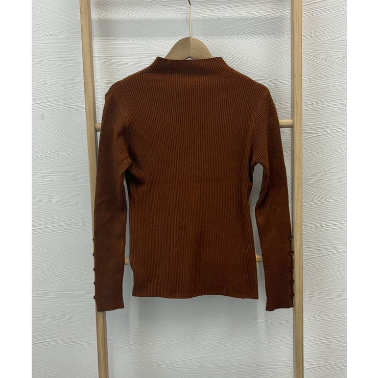 ニットトップス 飾りボタン リブニット | Miniministore | 詳細画像14 