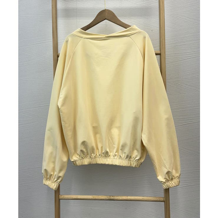 Vネック 着やせ 長袖プルオーバー 無地 | Miniministore | 詳細画像15 