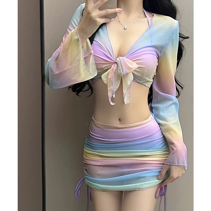 カラフル水着4点セットスイムウェアみずぎ | Miniministore | 詳細画像1 