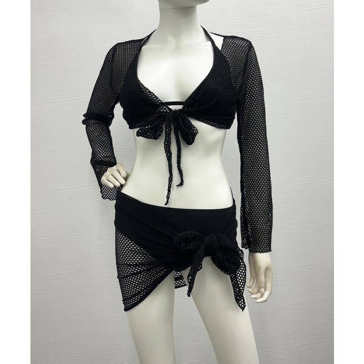 ビキニウェア メッシュパレオボレロセット | Miniministore | 詳細画像7 