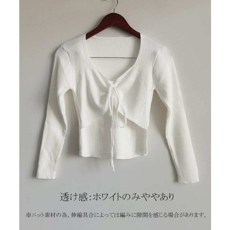 ニットトップス レディース リボン付き | Miniministore | 詳細画像15 