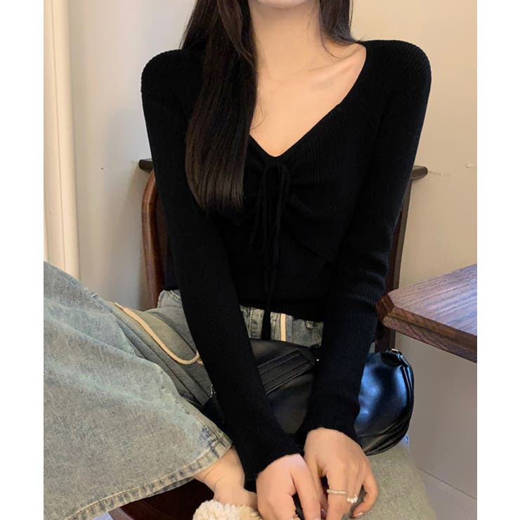 ニットトップス レディース リボン付き | Miniministore | 詳細画像4 