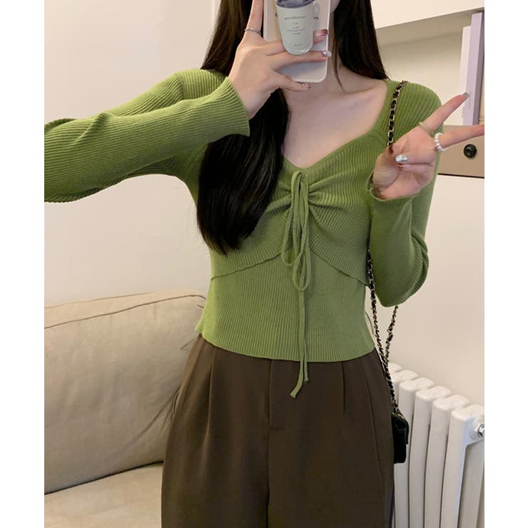 ニットトップス レディース リボン付き | Miniministore | 詳細画像9 