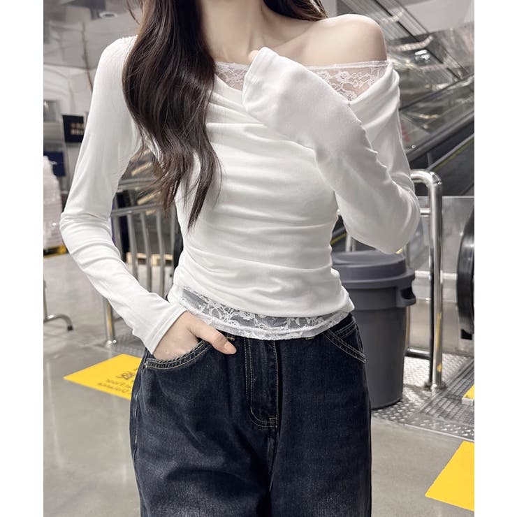 レース 長袖Tシャツ レディース 薄手 | Miniministore | 詳細画像2 