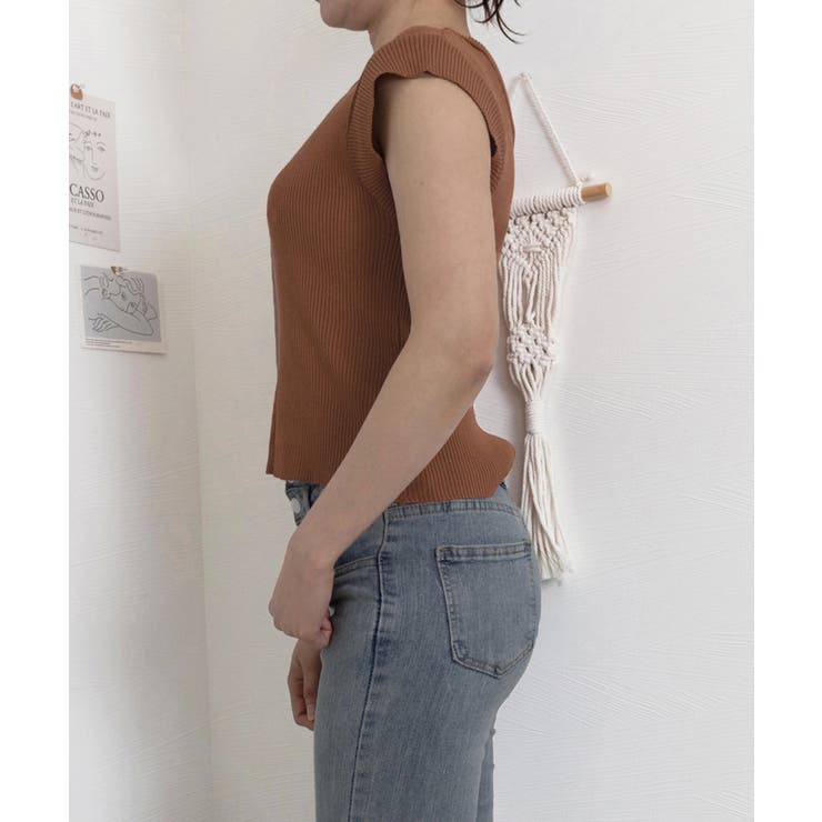 フレンチスリーブ サマーニット 韓国風 | Miniministore | 詳細画像10 