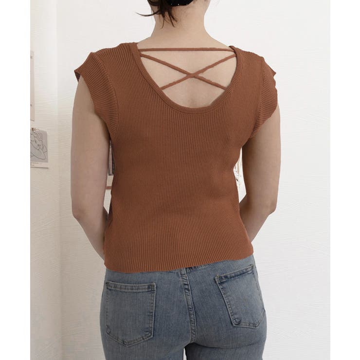 フレンチスリーブ サマーニット 韓国風 | Miniministore | 詳細画像11 