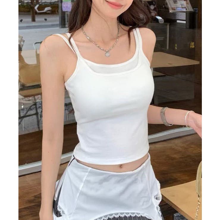 カップ付きキャミソール ブラトップ韓国風 | Miniministore | 詳細画像11 