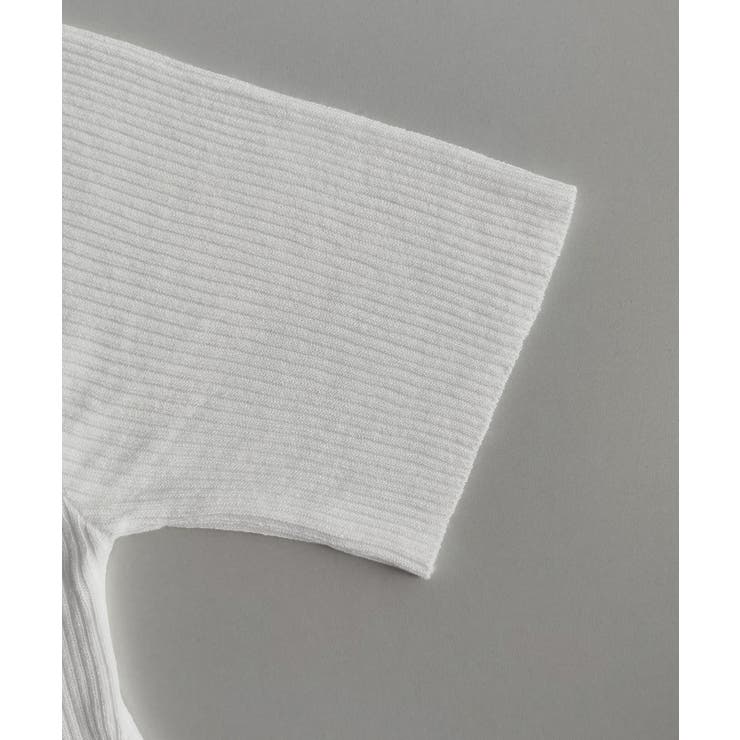 Vネックリブニットトップス 着やせ 無地 | Miniministore | 詳細画像13 