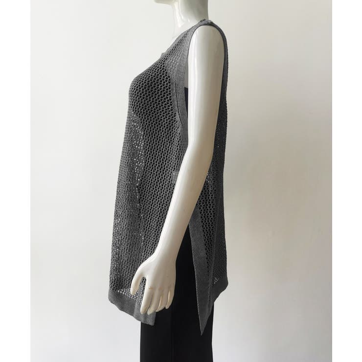 メッシュサマーニットワンピース スリット | Miniministore | 詳細画像10 