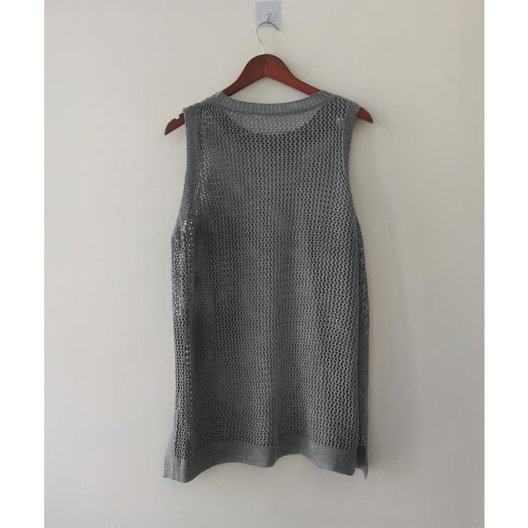 メッシュサマーニットワンピース スリット | Miniministore | 詳細画像13 