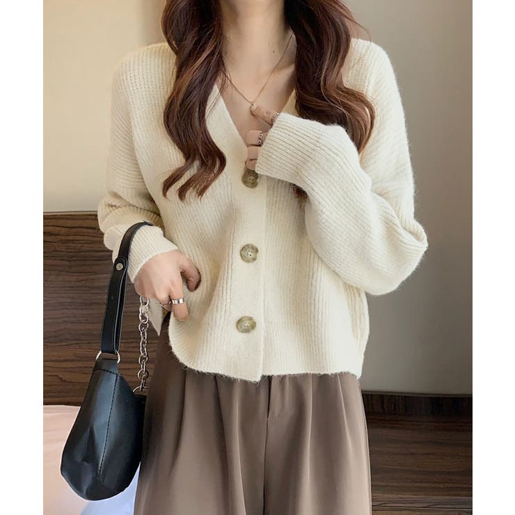 ニットカーディガン Vネック 長袖秋冬服 | Miniministore | 詳細画像2 