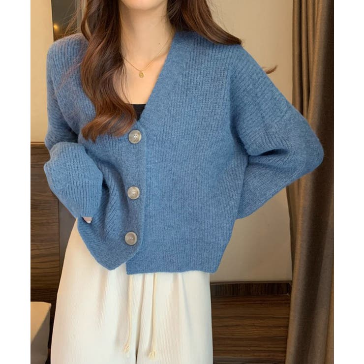 ニットカーディガン Vネック 長袖秋冬服 | Miniministore | 詳細画像6 