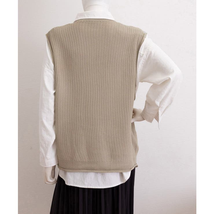 ニットベスト レディース vネック 秋冬 | Miniministore | 詳細画像13 