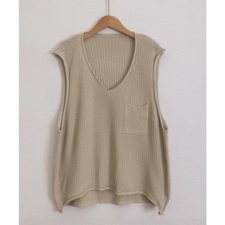 ニットベスト レディース vネック 秋冬 | Miniministore | 詳細画像14 