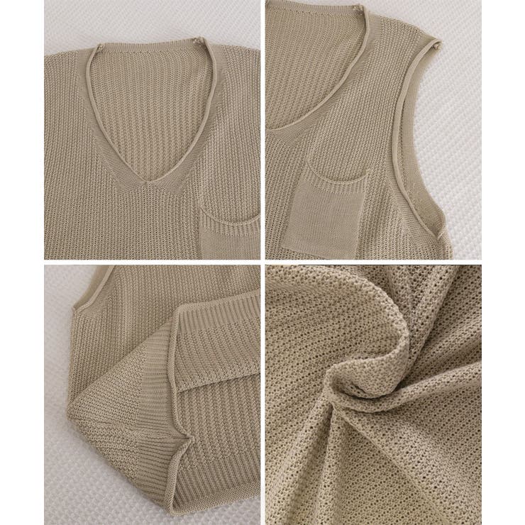 ニットベスト レディース vネック 秋冬 | Miniministore | 詳細画像16 