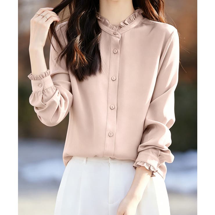 フリルブラウス 長袖 レディース 春夏秋 | Miniministore | 詳細画像8 