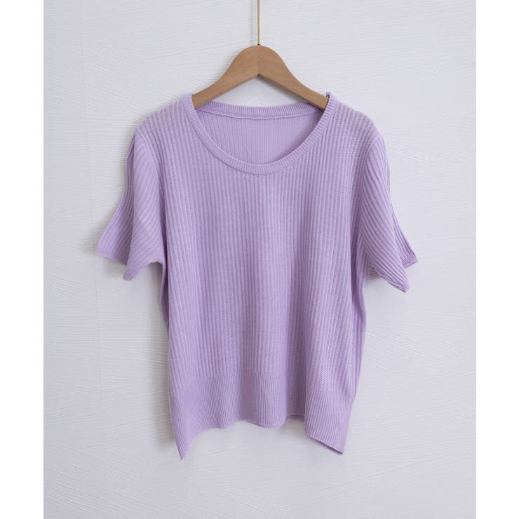 リブニットップス きれいめ 韓国風 夏服 | Miniministore | 詳細画像16 