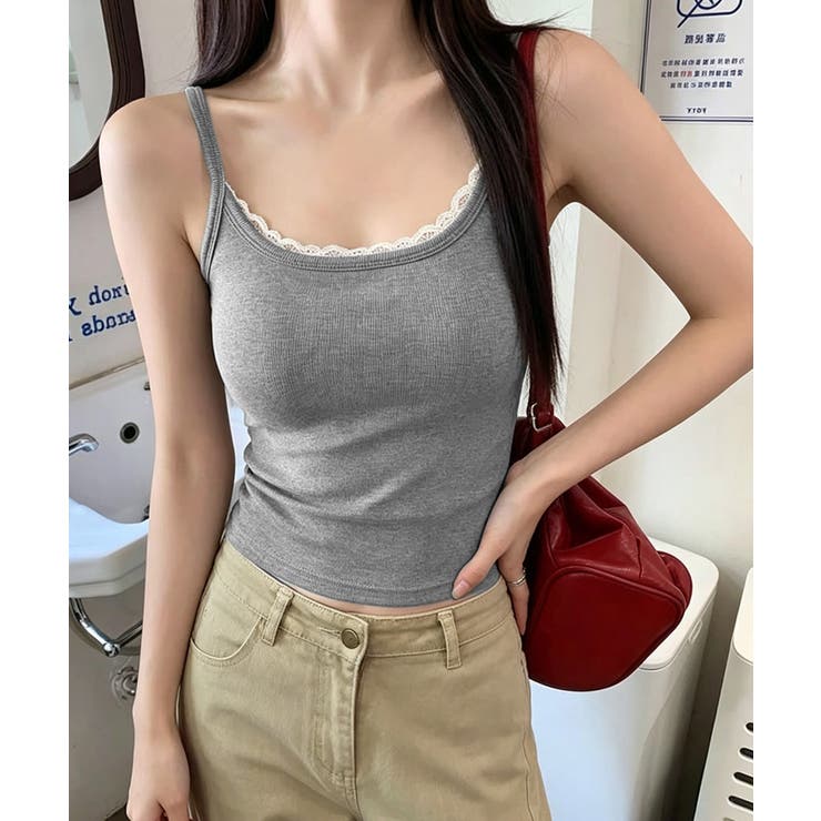 カップ付きキャミソール インナー重ね着 | Miniministore | 詳細画像6 
