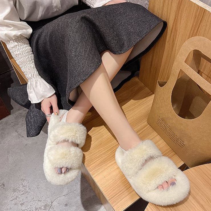 ファーサンダル  レディースファースリッパ[品番：II000007733]｜Miniministore（ミニミニストア）のレディースファッション通販｜SHOPLIST（ショップリスト）