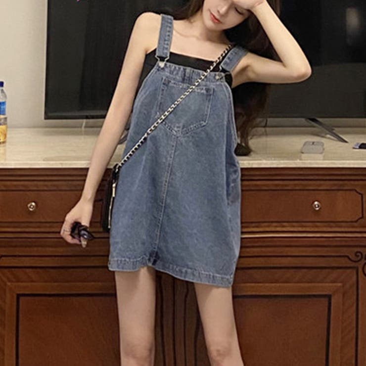 サロペット デニムワンピース 韓国風 品番 Ii Miniministore ミニミニストア のレディースファッション通販 Shoplist ショップリスト