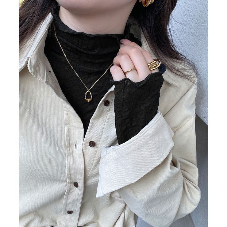 ブラック | シースルートップス メロウフリルブラウス | Miniministore