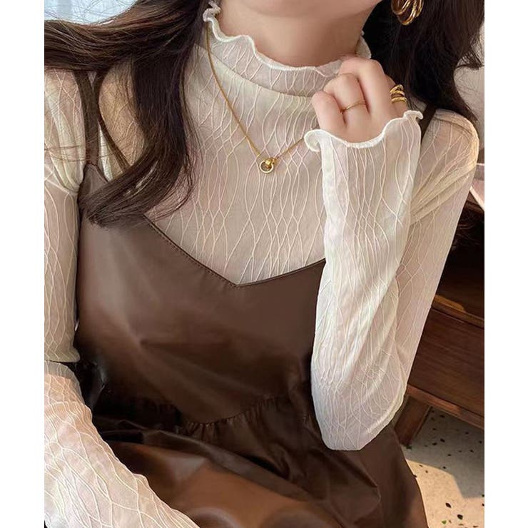 アイボリー | シースルートップス メロウフリルブラウス | Miniministore