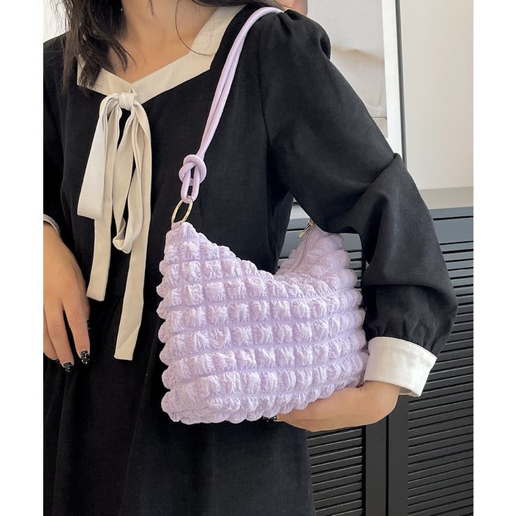 ラベンダー | ショルダーバッグ ポップコーンぽこぽこ鞄 | SUNSHINE CLOSET