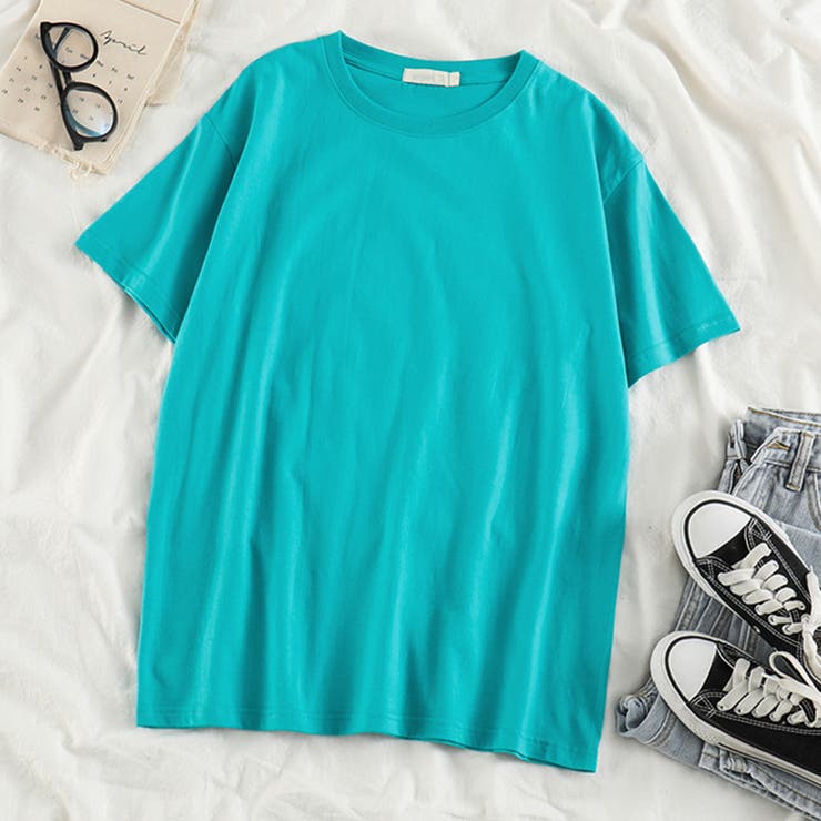 ターコイズブルー | カラーTシャツ レディース 無地tシャツ | Miniministore