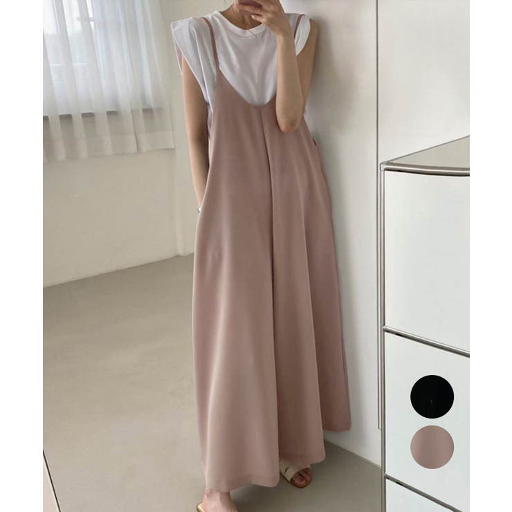 サロペットワイドパンツ オールインワン | Miniministore | 詳細画像1 