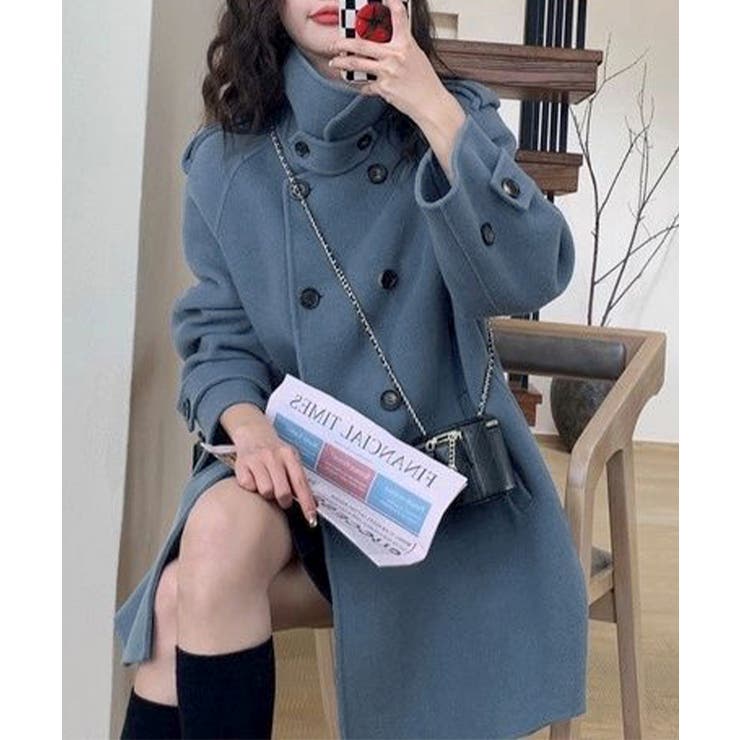 ダブルブレストトレンチコートミディアム丈 | Miniministore | 詳細画像9 