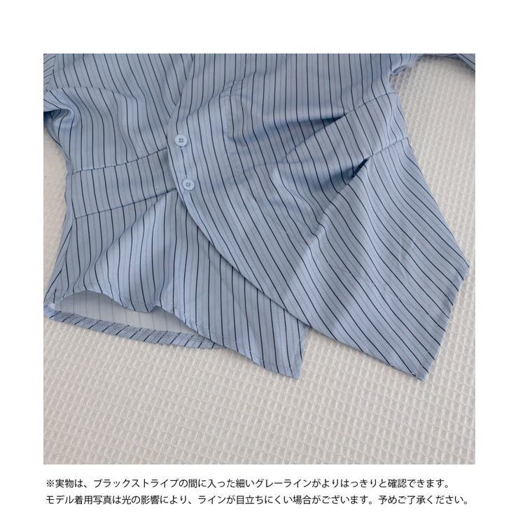 長袖ラップブラウス カシュクール春服秋服 | Miniministore | 詳細画像36 
