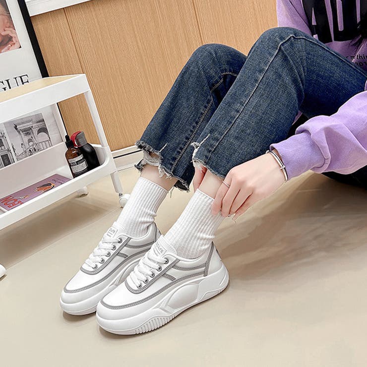 厚底スニーカーレディース 疲れない 韓国 | Miniministore | 詳細画像11 