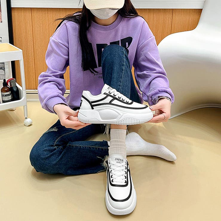 厚底スニーカーレディース 疲れない 韓国 | Miniministore | 詳細画像5 